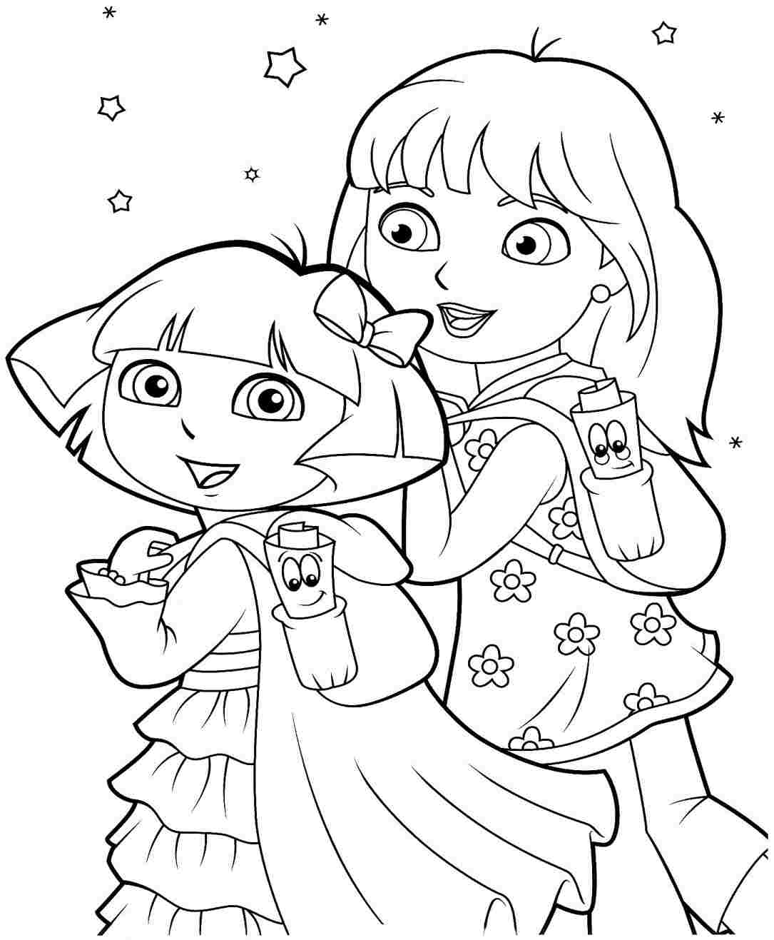 cute-dora-the-explorer-thanksgiving-coloring-pages-8-pics-of-dora-and ...