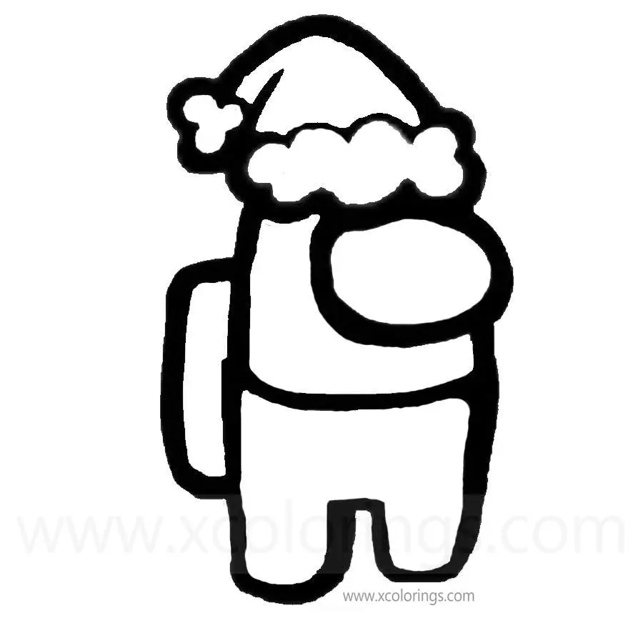 860 Coloring Pages Among Us Christmas  Best Free