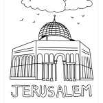 דפי צביעה יום ירושלים 2