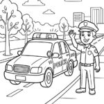 דף צביעה רכבי הצלה 3 להדפסה